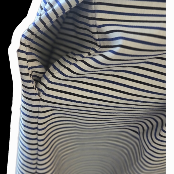 NY&co Chic Striped Black and White Midi Dress - Picture 5 of 7